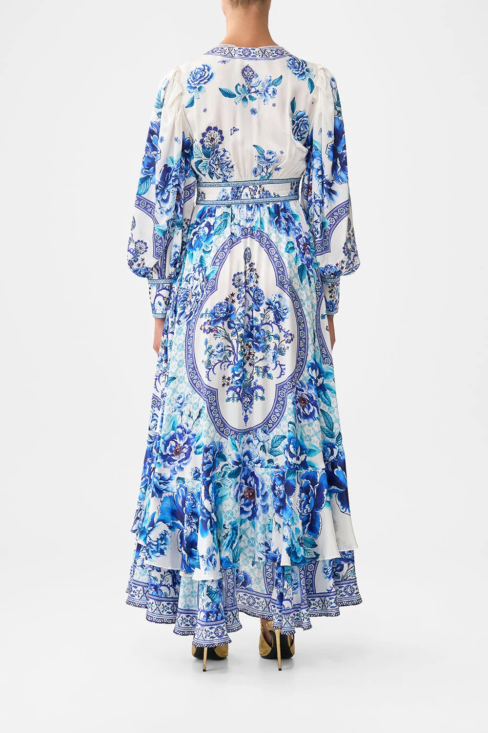 CAMILLA INSPIRED DRESS IN 100% SILK