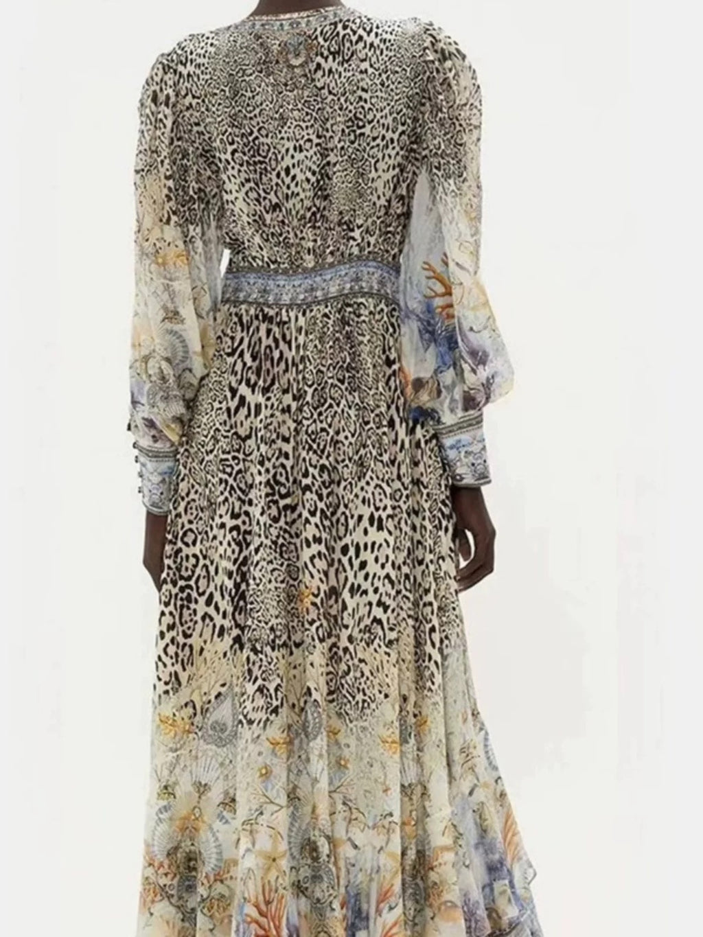 CAMILLA INSPIRED DRESS IN 100% SILK