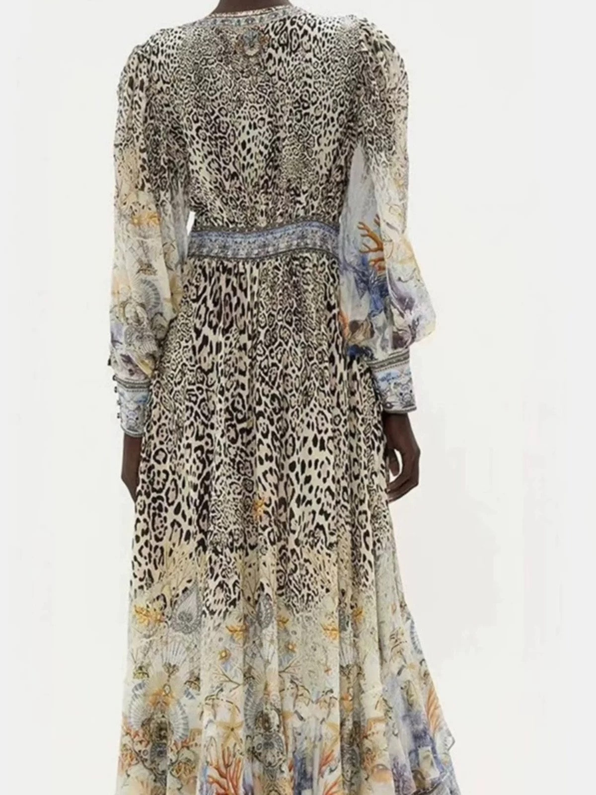 CAMILLA INSPIRED DRESS IN 100% SILK