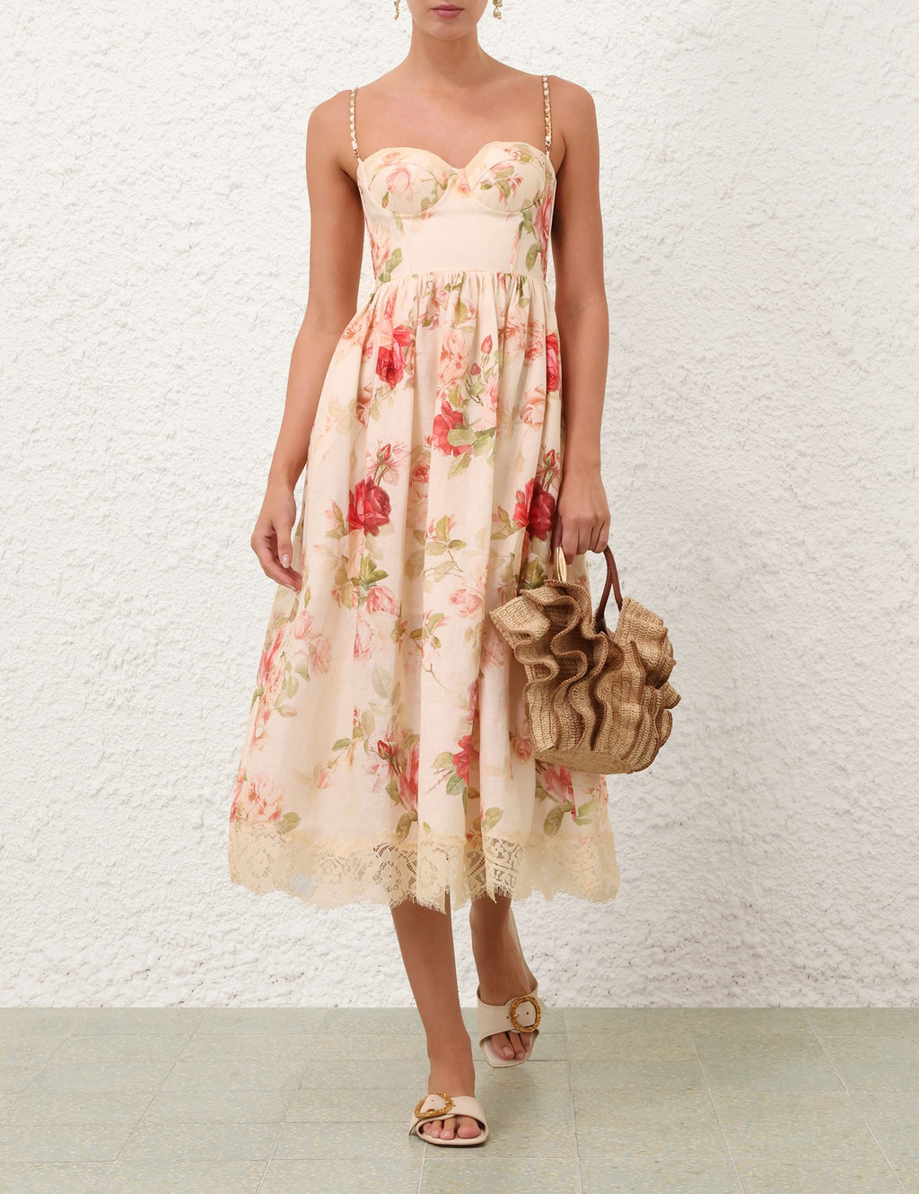 ZIMMERMANN INSPIRED DRESS IN 100% LINEN