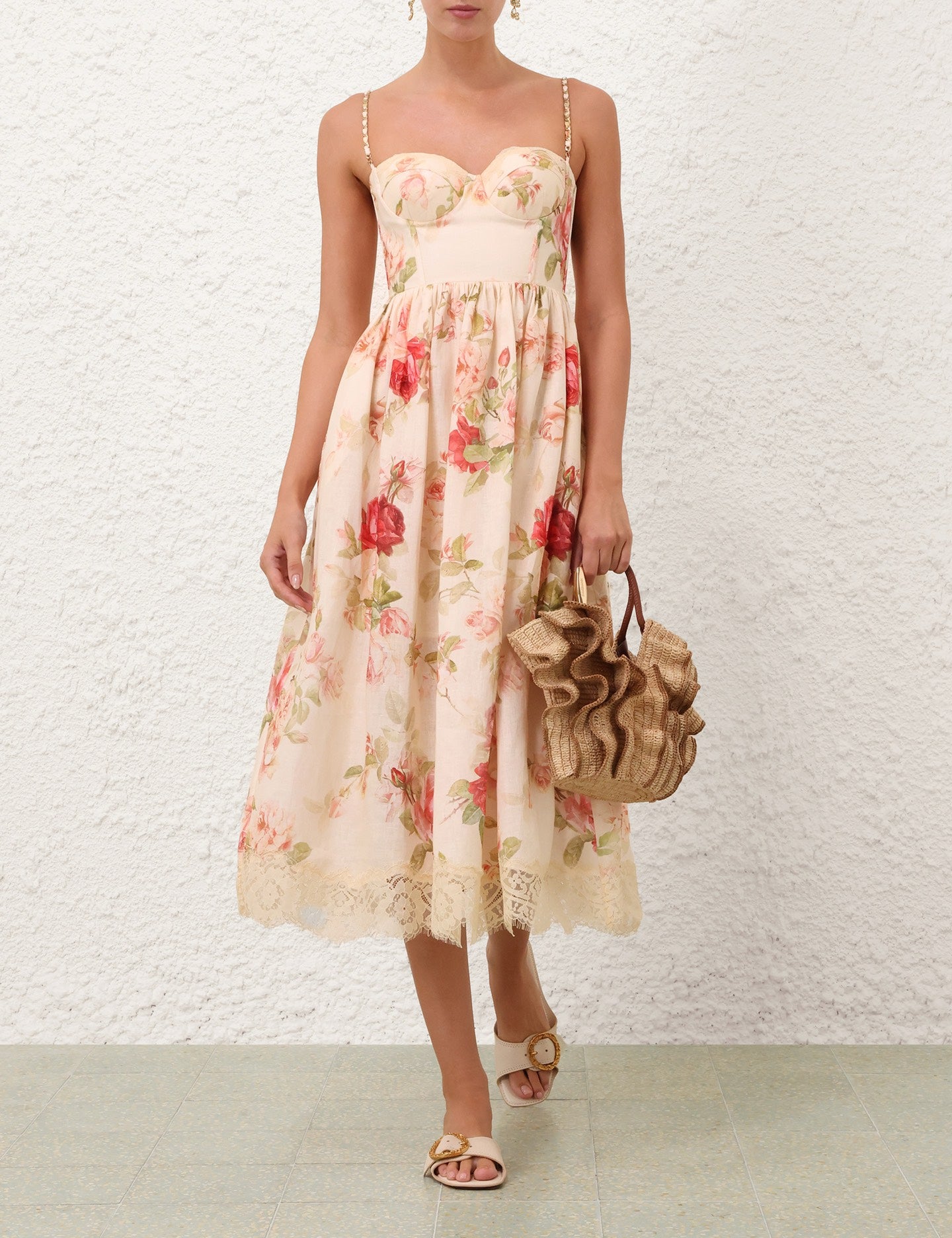 ZIMMERMANN INSPIRED DRESS IN 100% LINEN