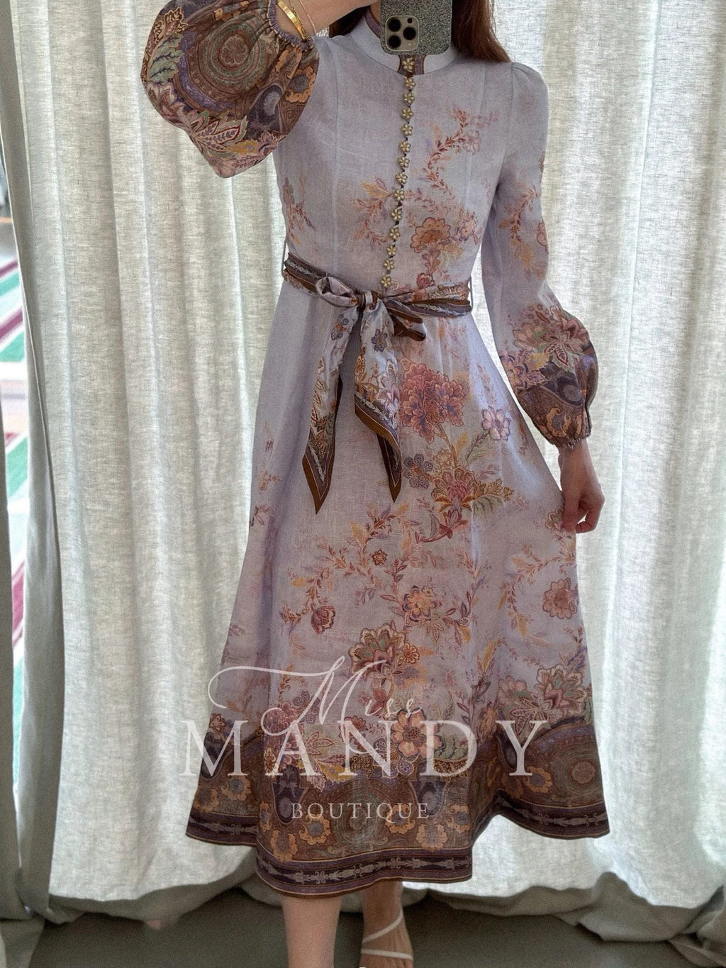 ZIMMERMANN INSPIRED DRESS IN 100% LINEN