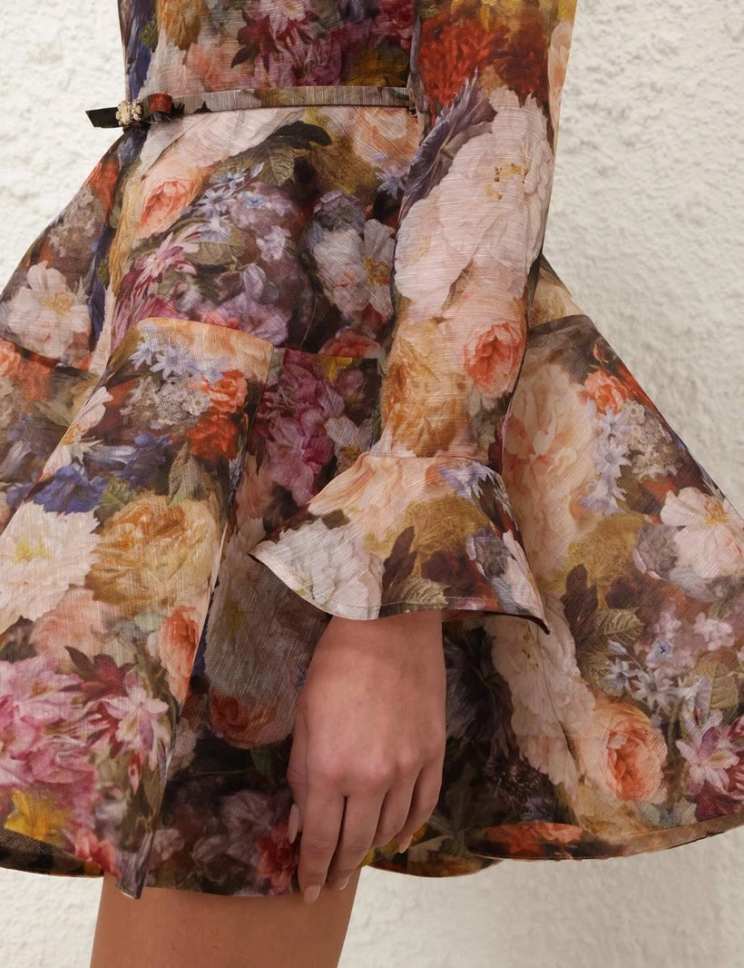 ZIMMERMANN INSPIRED DRESS IN 55% LINEN 45% SILK