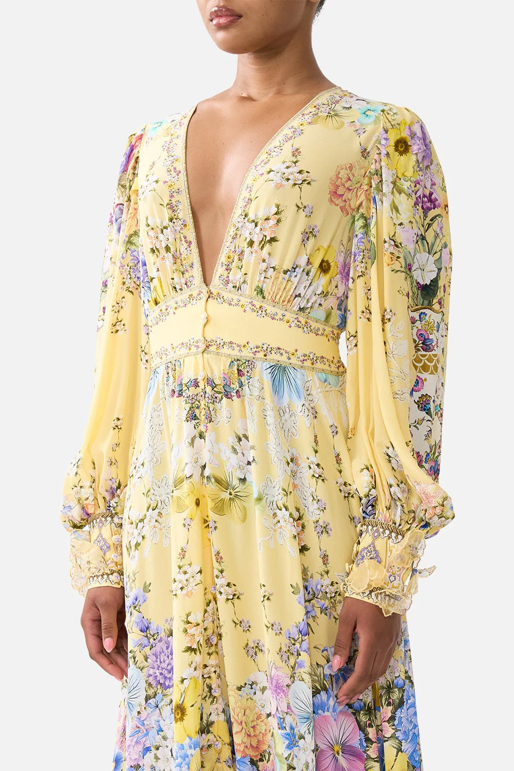 CAMILLA INSPIRED DRESS IN 100% SILK