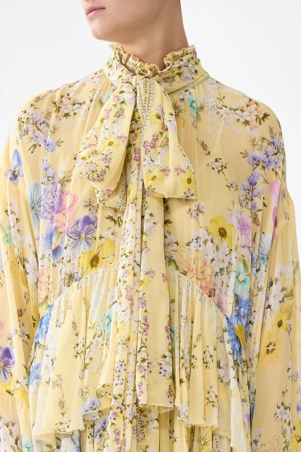 CAMILLA INSPIRED DRESS IN 100% SILK