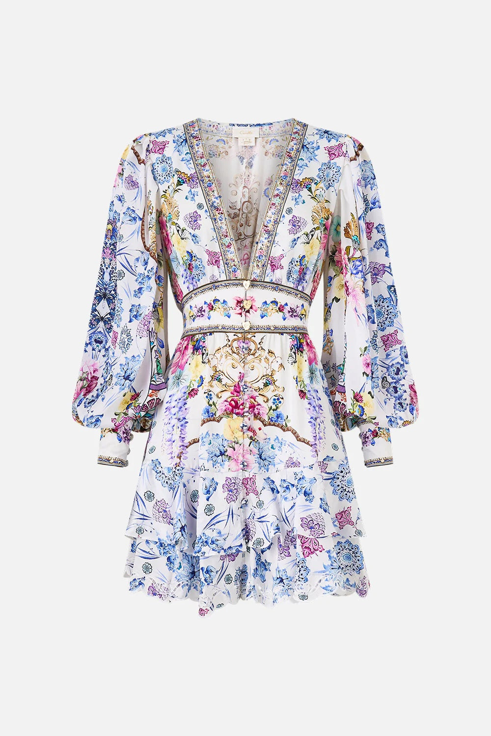 CAMILLA INSPIRED DRESS IN 100% SILK