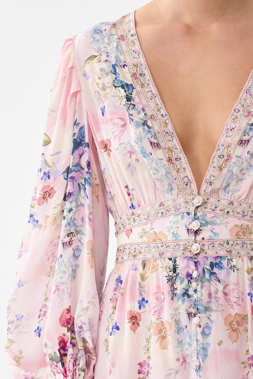 CAMILLA INSPIRED DRESS IN 100% SILK