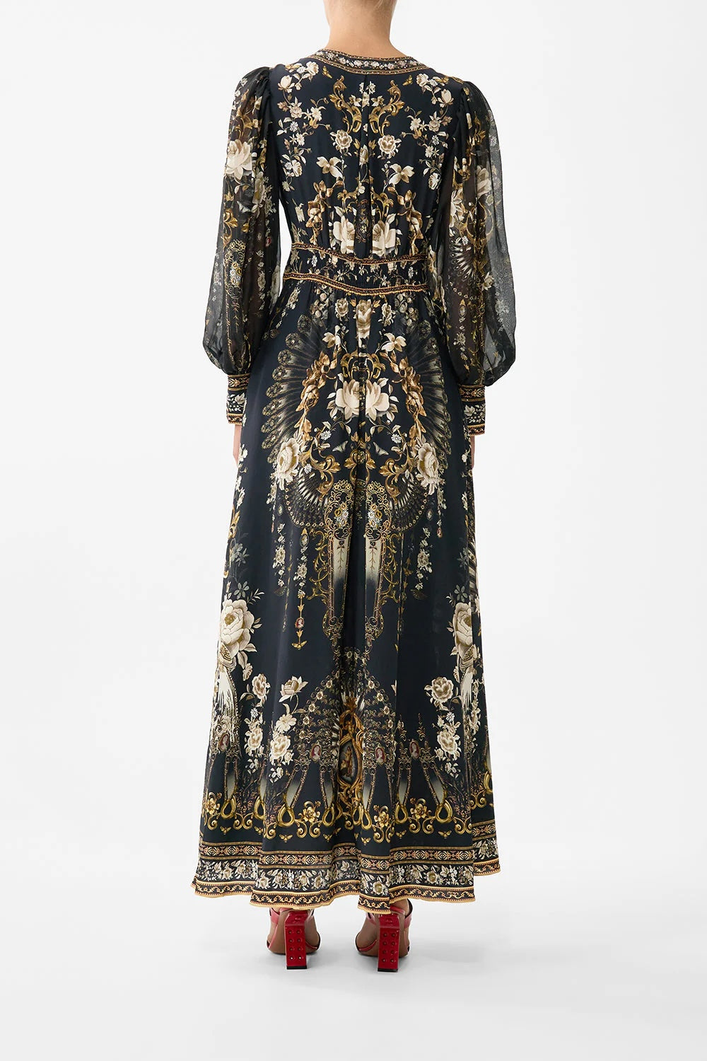 CAMILLA INSPIRED DRESS IN 100% SILK