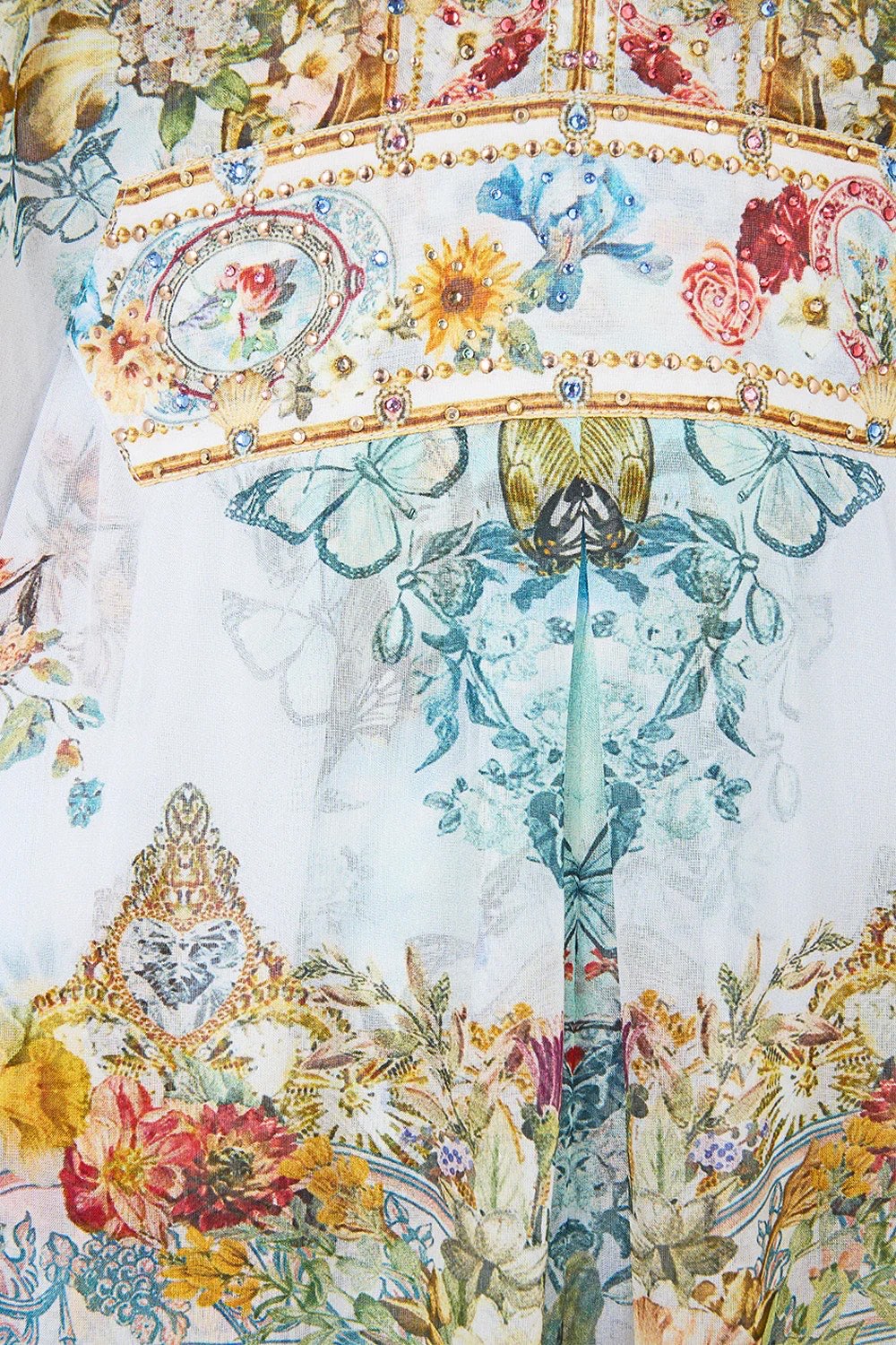 CAMILLA INSPIRED DRESS IN 100% SILK