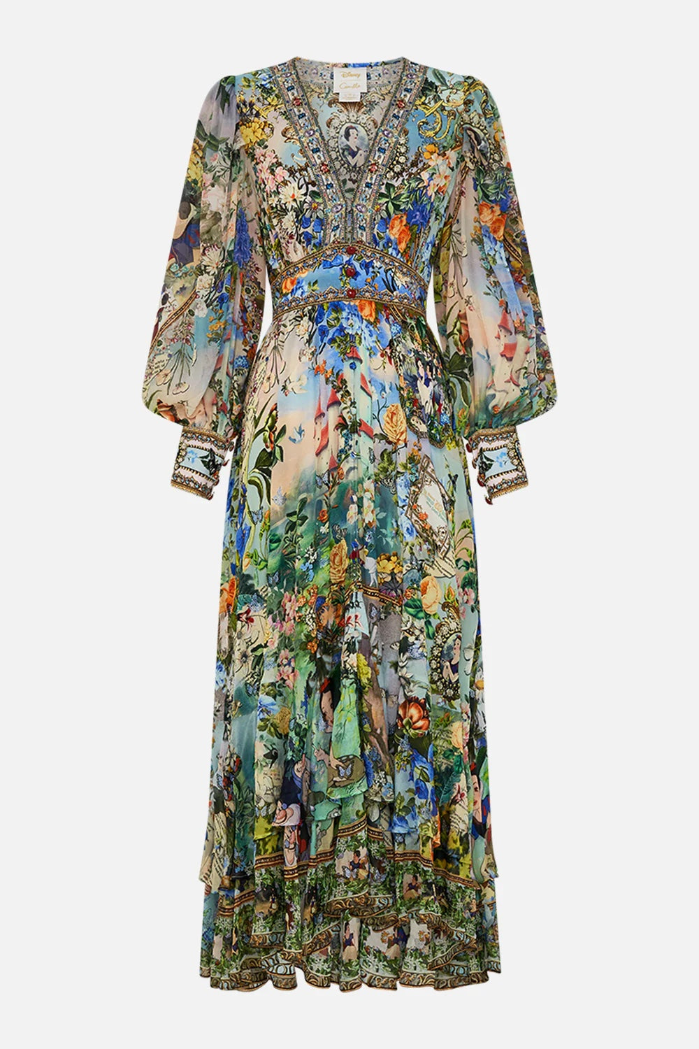 CAMILLA INSPIRED DRESS IN 100% SILK