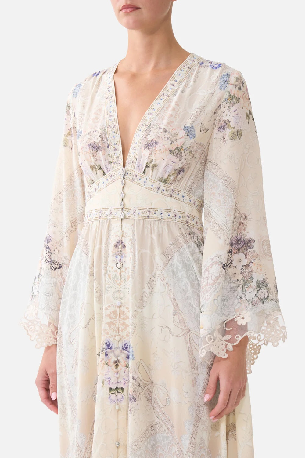 CAMILLA INSPIRED DRESS IN 100% SILK
