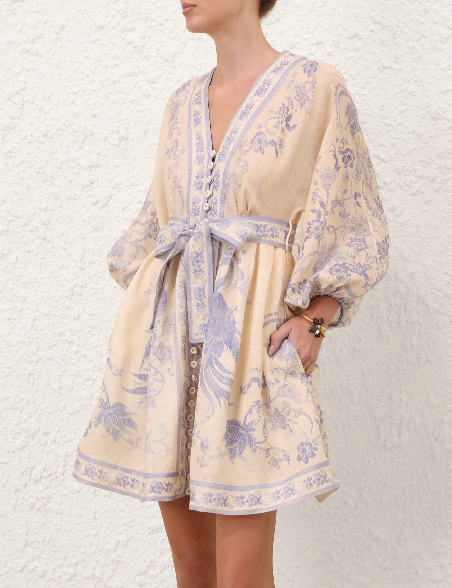 ZIMMERMANN INSPIRED DRESS IN 100% LINEN