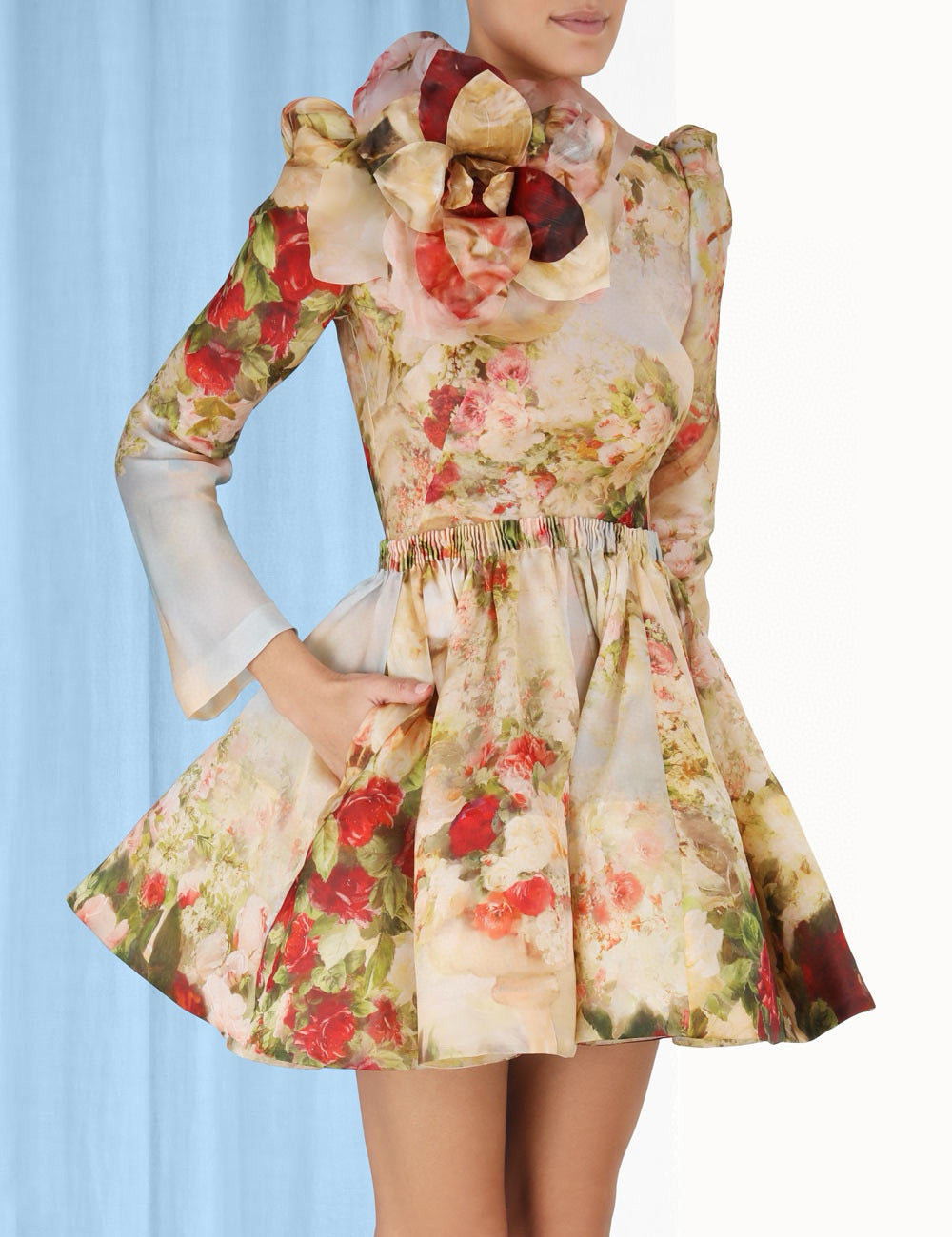 ZIMMERMANN INSPIRED DRESS IN 55% LINEN 45% SILK