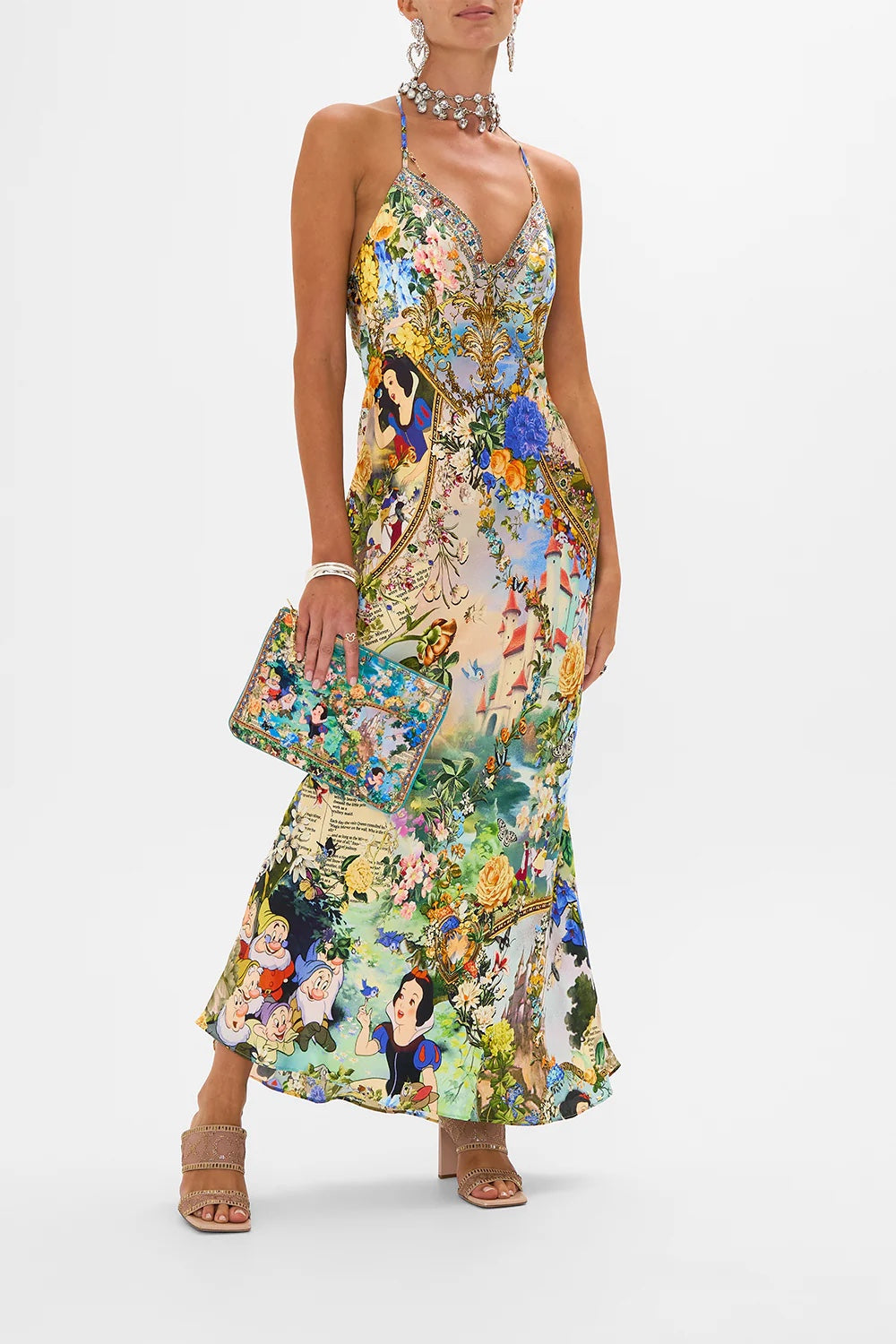 CAMILLA INSPIRED DRESS IN 100% SILK