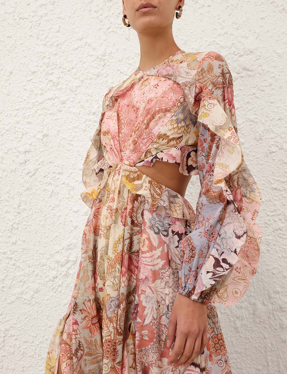 ZIMMERMANN INSPIRED DRESS IN 55% LINEN 45% SILK