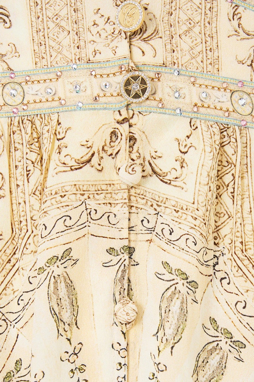 CAMILLA INSPIRED DRESS IN 100% SILK