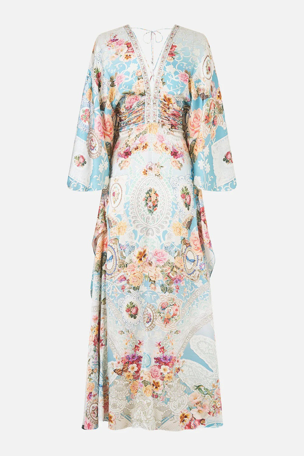 Camilla Australian Resort Style Floral Print Maxi Dress for Women – Perfect Vacation Outfit