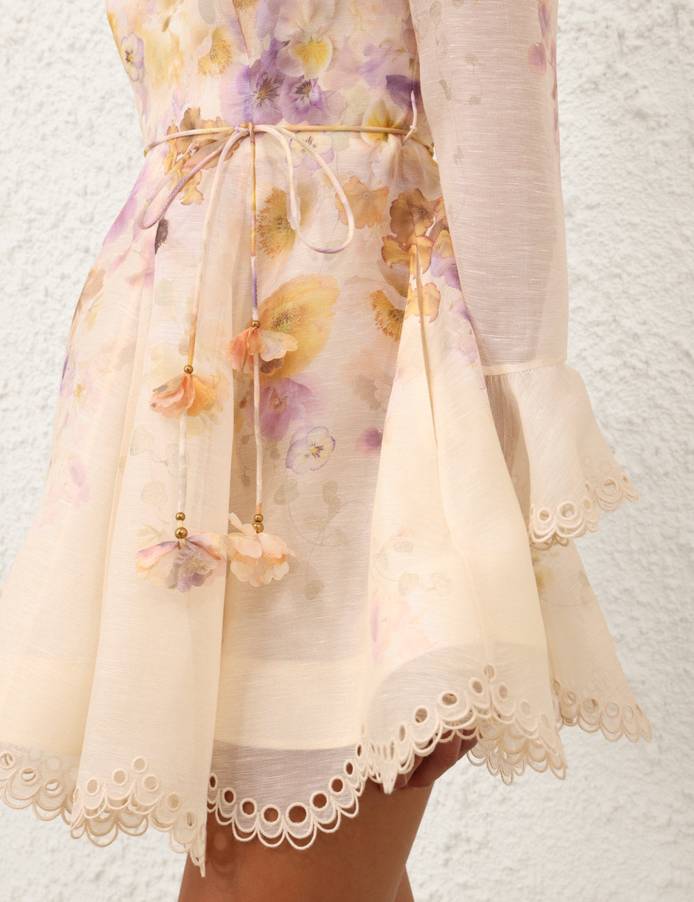 ZIMMERMANN INSPIRED DRESS IN 53% LINEN 47% SILK