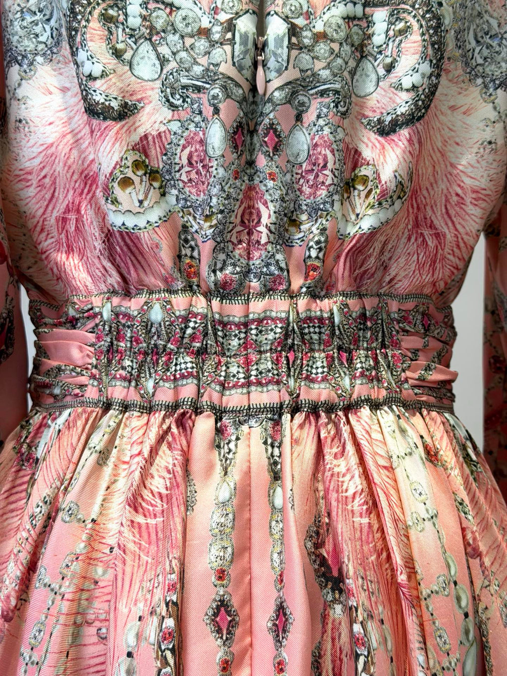 CAMILLA INSPIRED DRESS IN 100% SILK