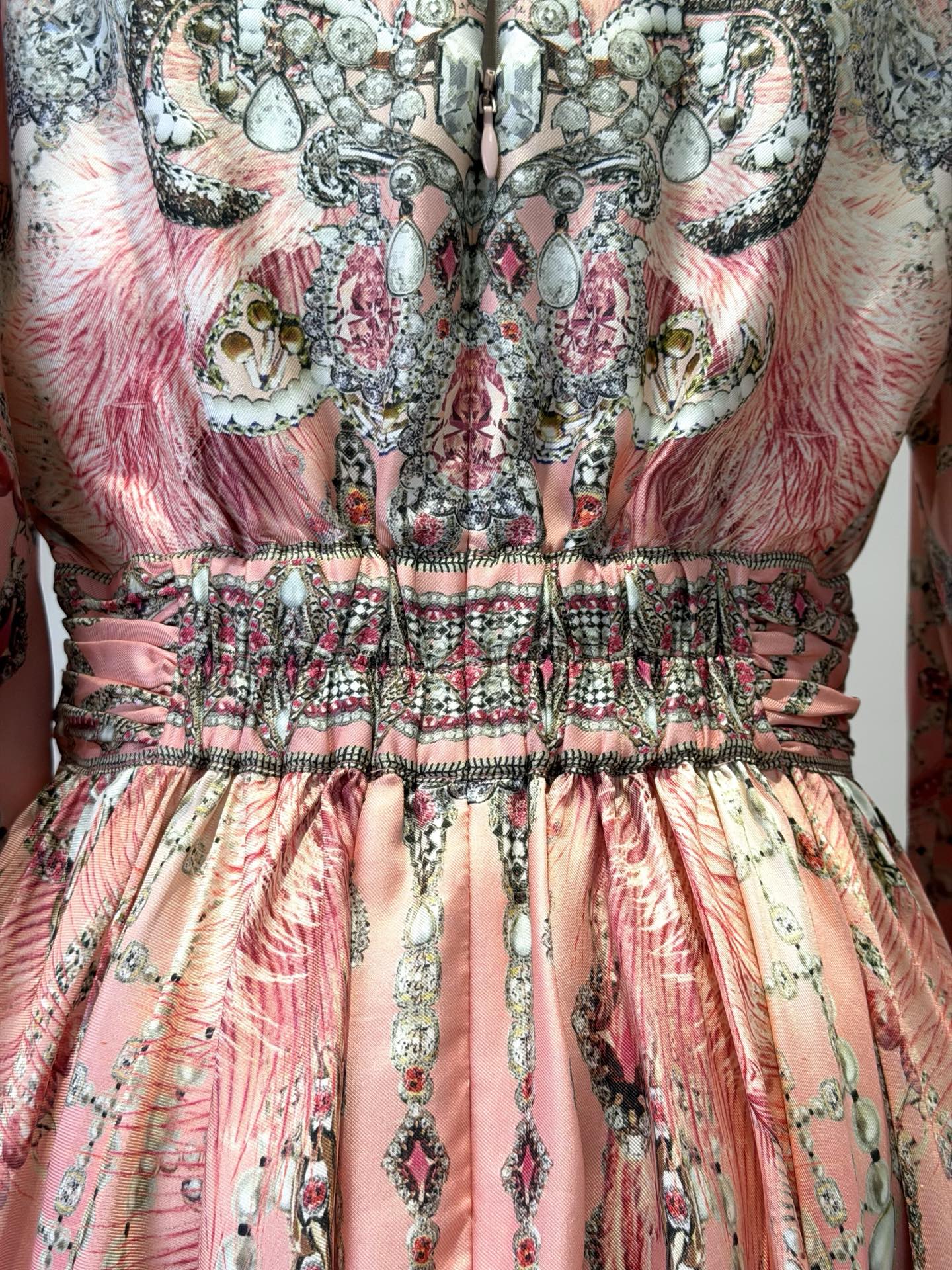 CAMILLA INSPIRED DRESS IN 100% SILK
