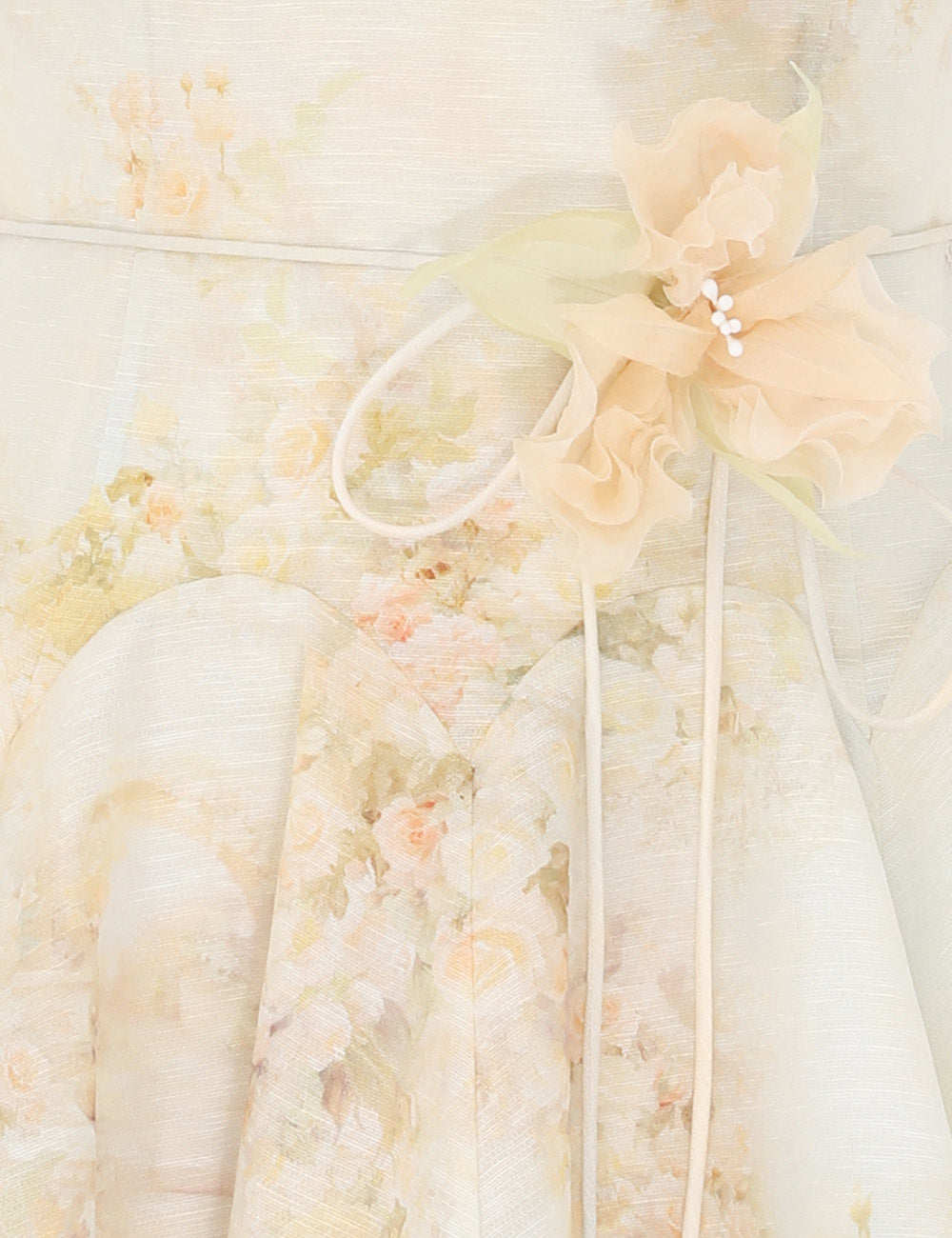 ZIMMERMANN INSPIRED DRESS IN 55% LINEN 45% SILK
