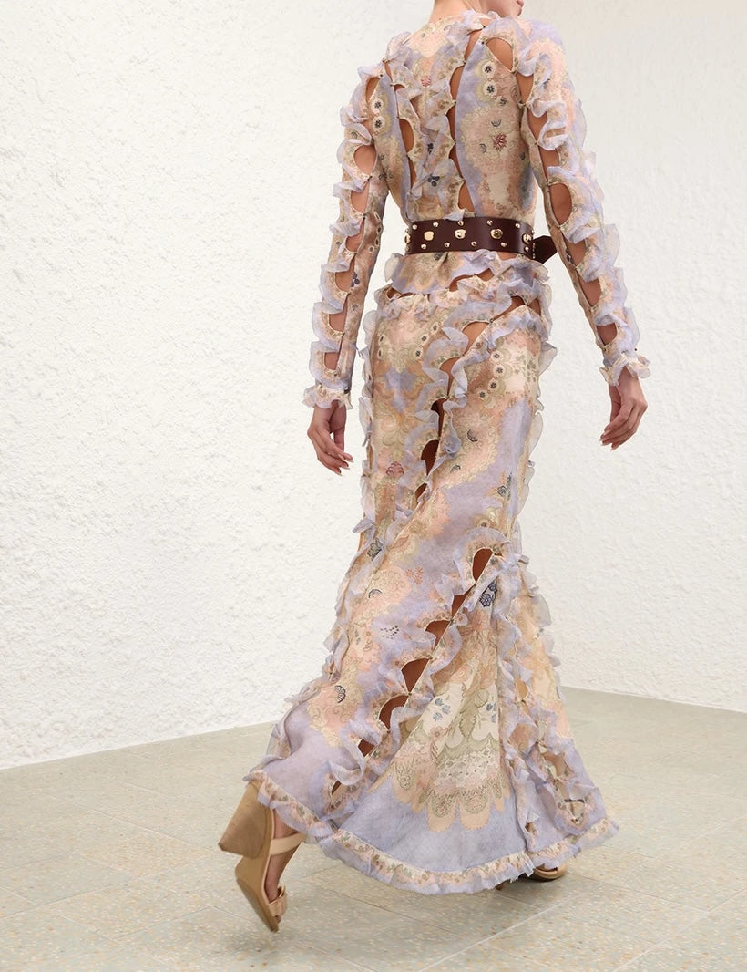 ZIMMERMANN INSPIRED DRESS IN 55% LINEN 45% SILK