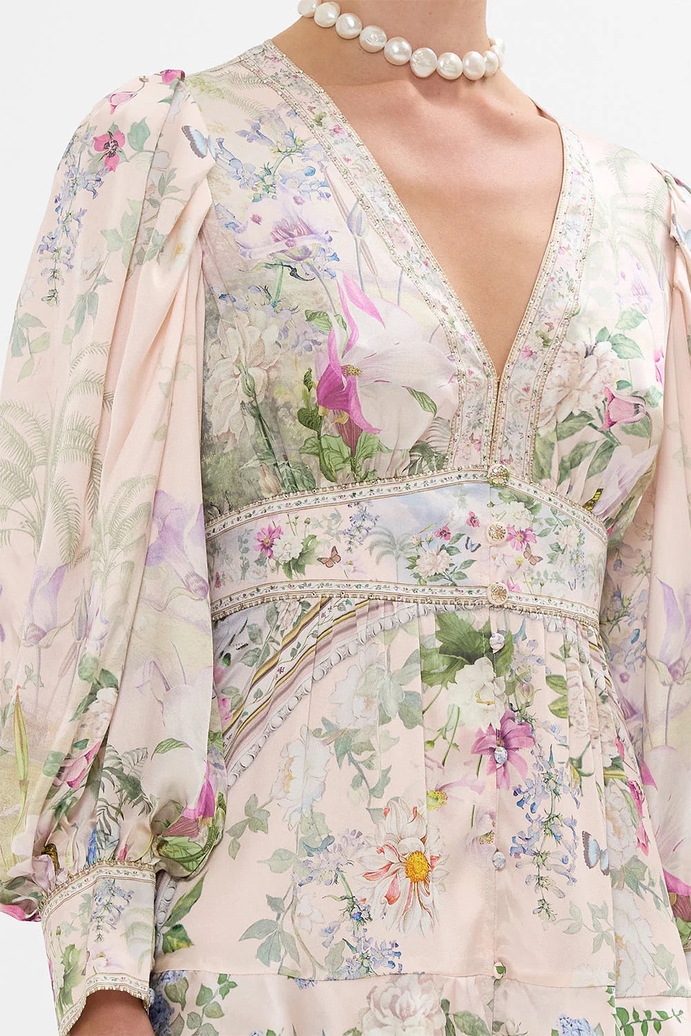 CAMILLA INSPIRED DRESS IN 100% SILK
