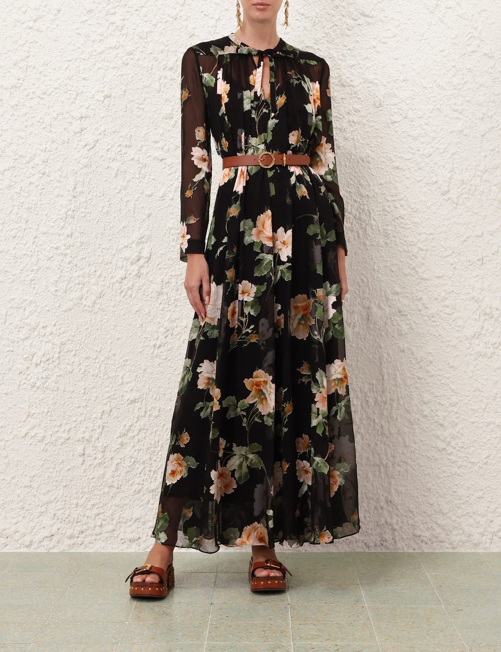 ZIMMERMANN INSPIRED DRESS IN 76% VISCOSE 24% SILK