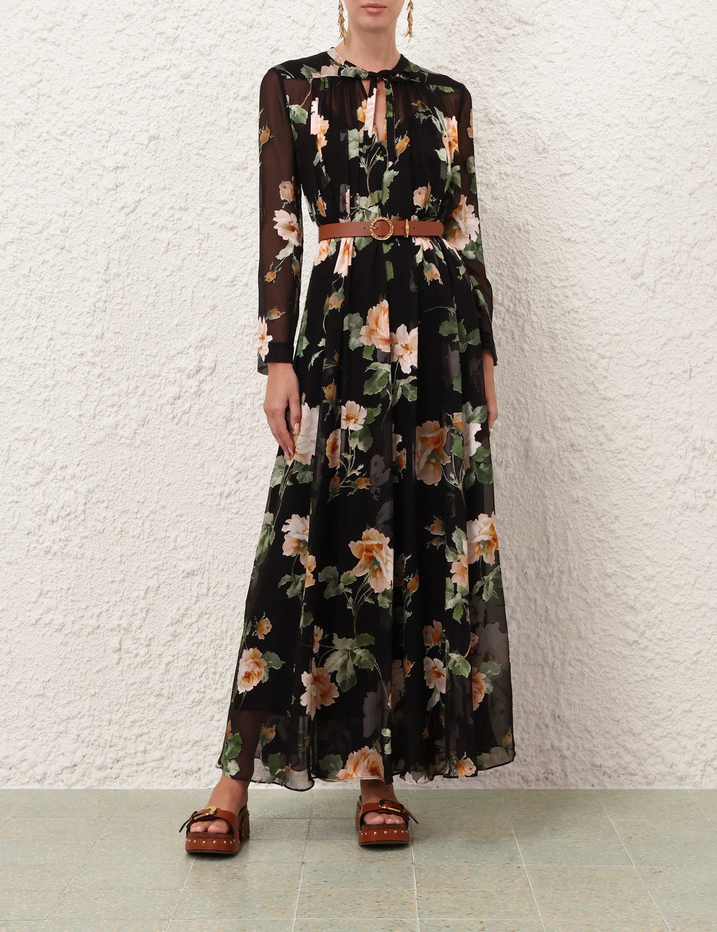 ZIMMERMANN INSPIRED DRESS IN 76% VISCOSE 24% SILK