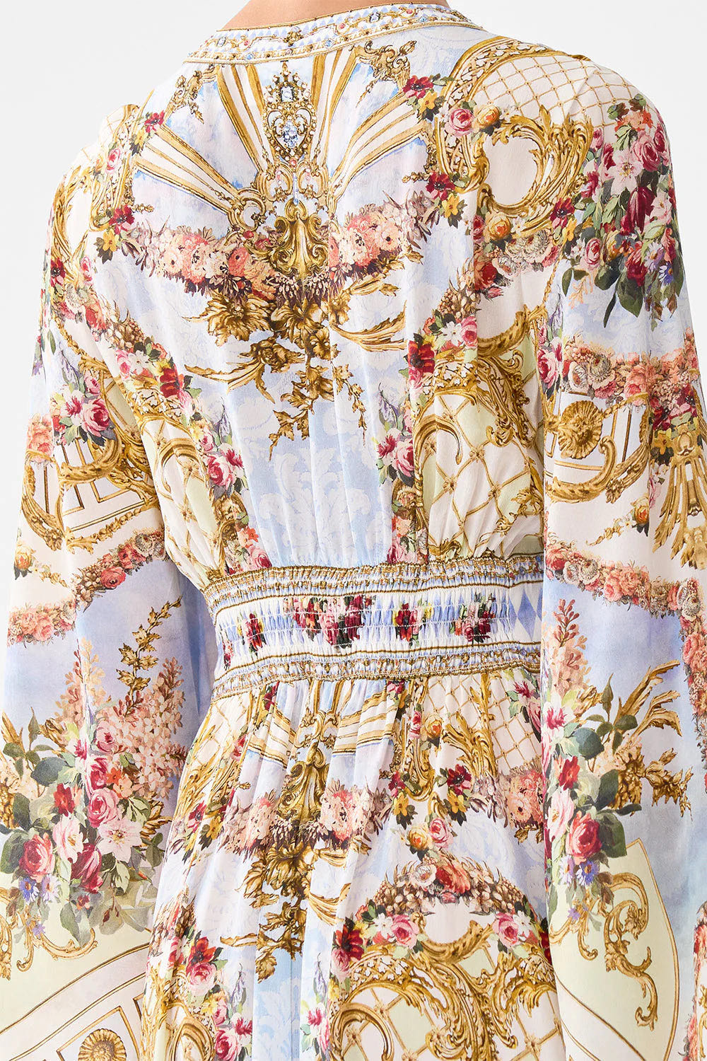 CAMILLA INSPIRED DRESS IN 100% SILK
