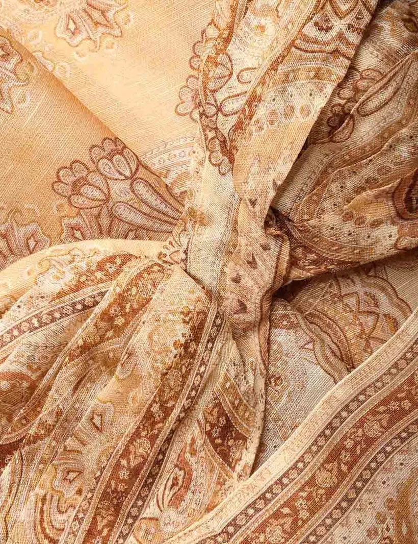 ZIMMERMANN INSPIRED DRESS IN 55% LINEN 45% SILK