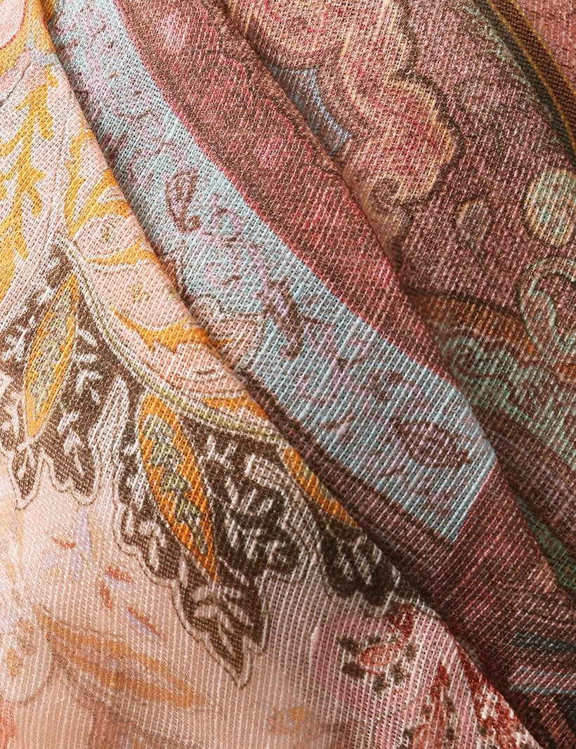 ZIMMERMANN INSPIRED DRESS IN 53% LINEN 47% SILK