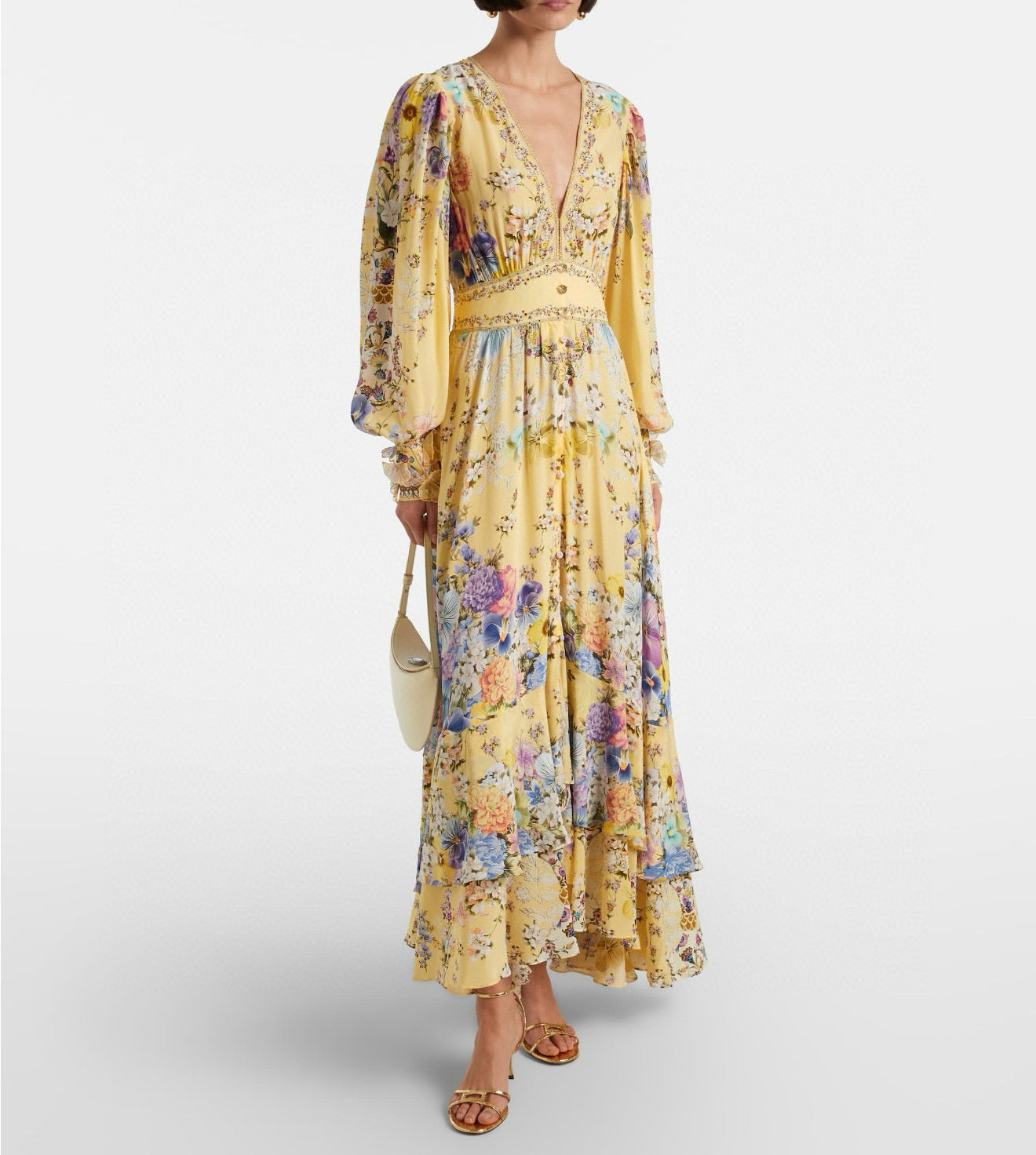 CAMILLA INSPIRED DRESS IN 100% SILK