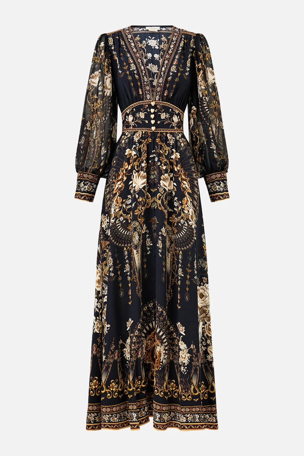 CAMILLA INSPIRED DRESS IN 100% SILK
