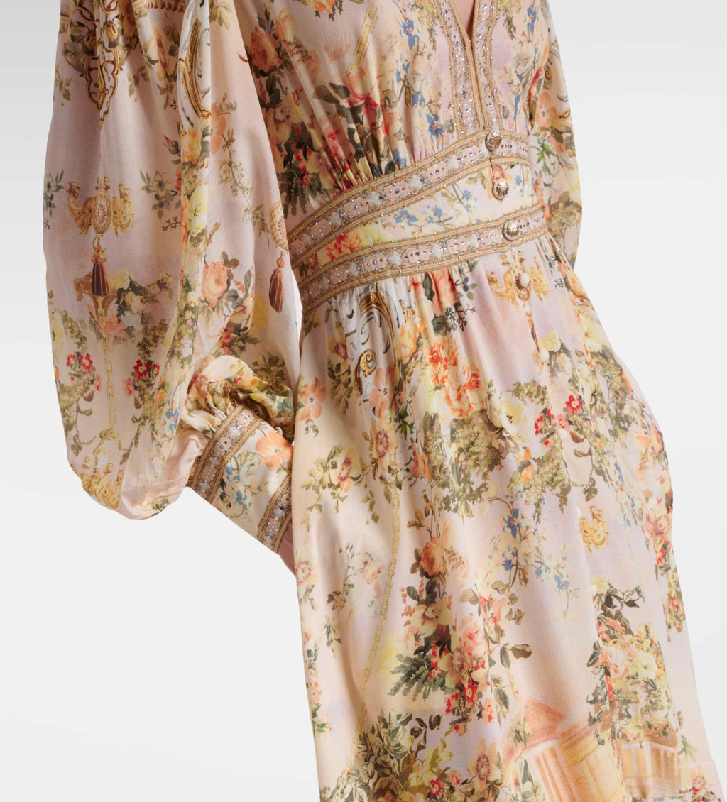 CAMILLA INSPIRED DRESS IN 100% SILK
