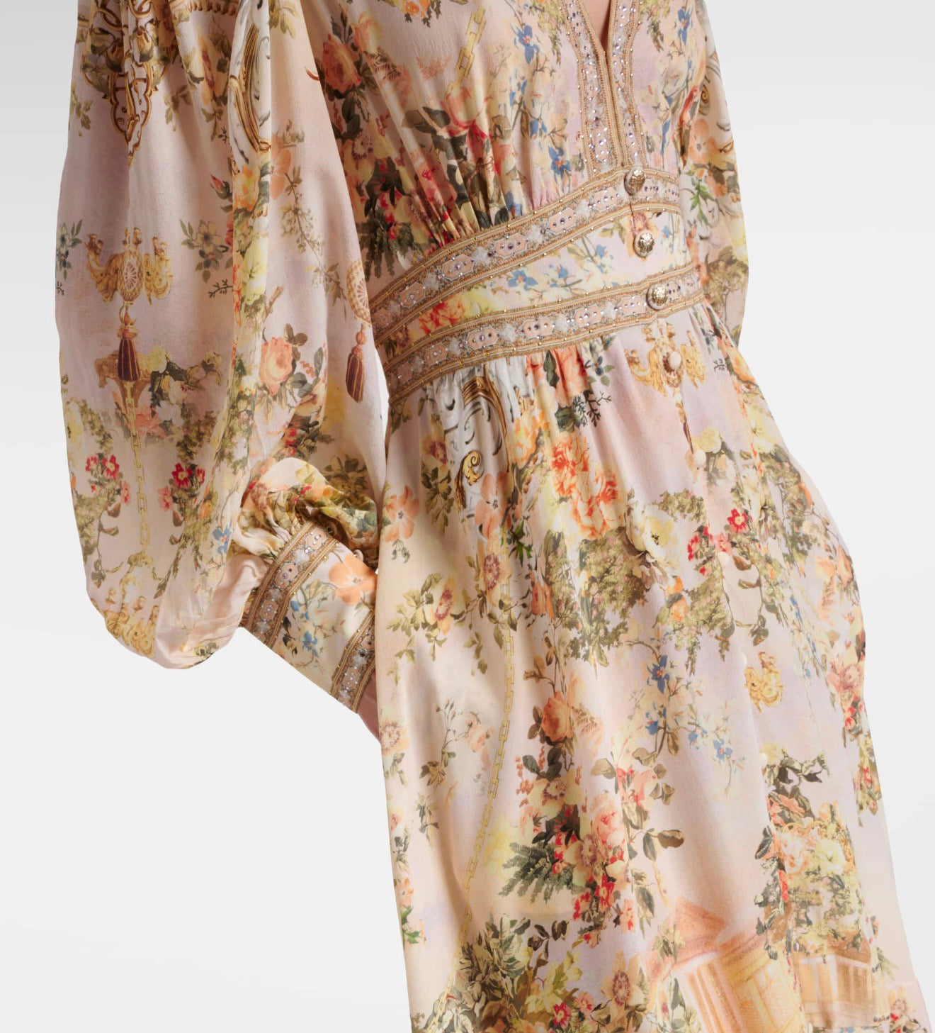 CAMILLA INSPIRED DRESS IN 100% SILK