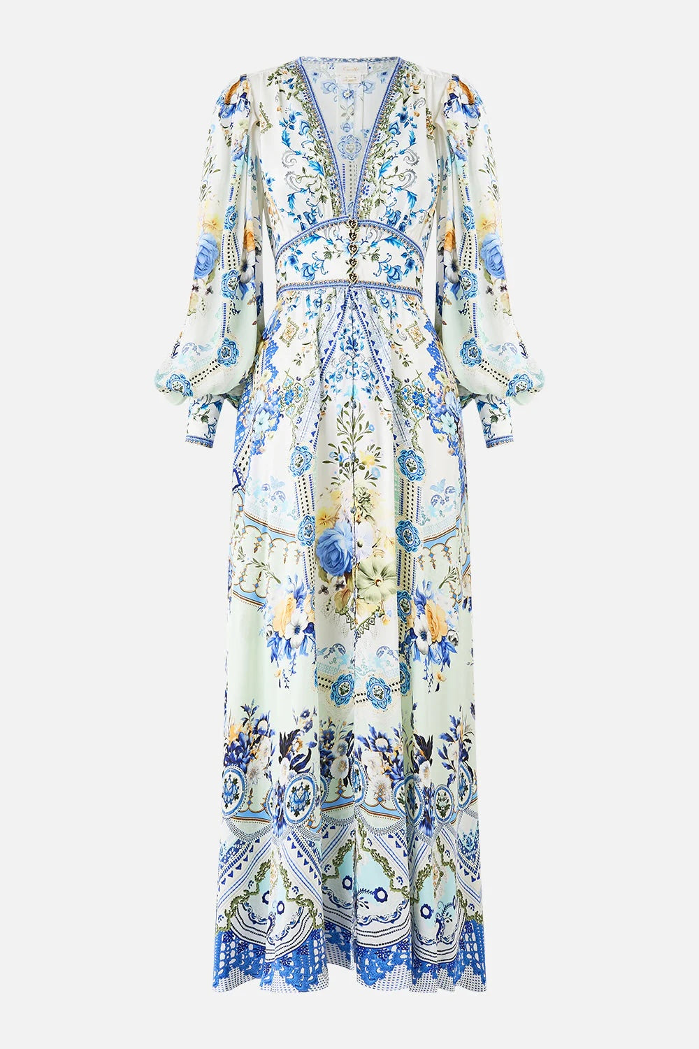CAMILLA INSPIRED DRESS IN 100% SILK
