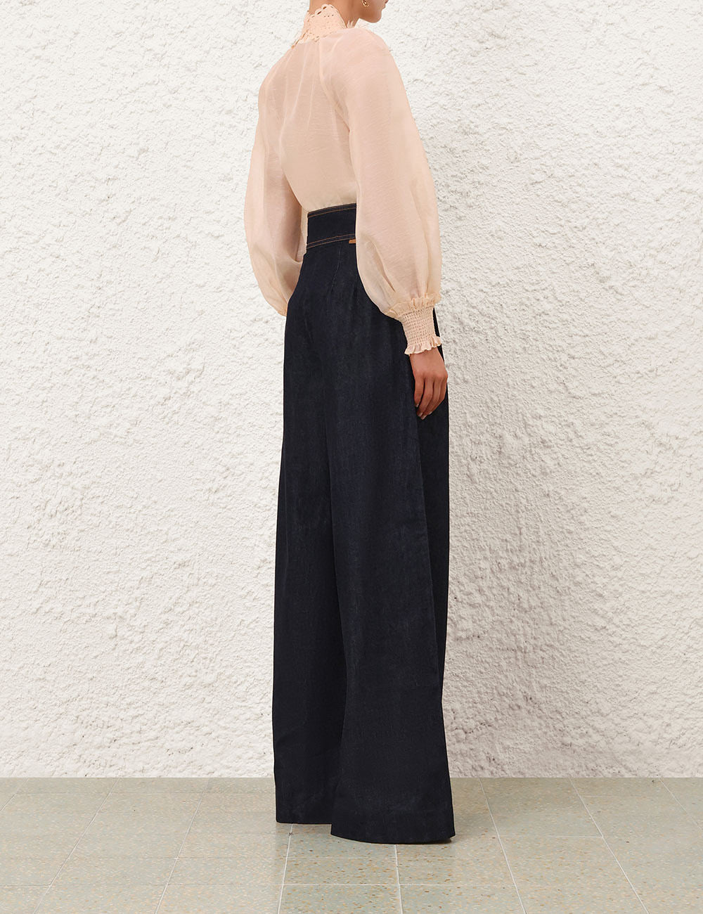 ZIMMERMANN INSPIRED DRESS IN 52% LINEN 48% SILK