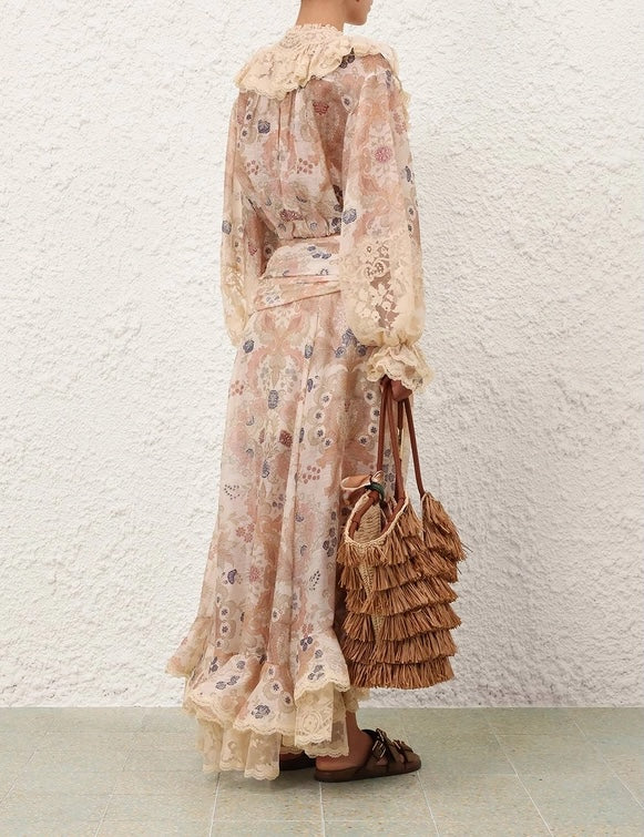 ZIMMERMANN INSPIRED CLOTH SET IN 55% LINEN 45% SILK