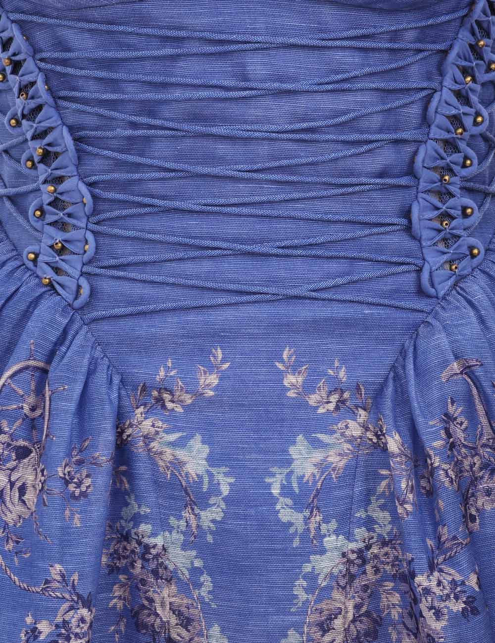 ZIMMERMANN INSPIRED DRESS IN 55% LINEN 45% SILK