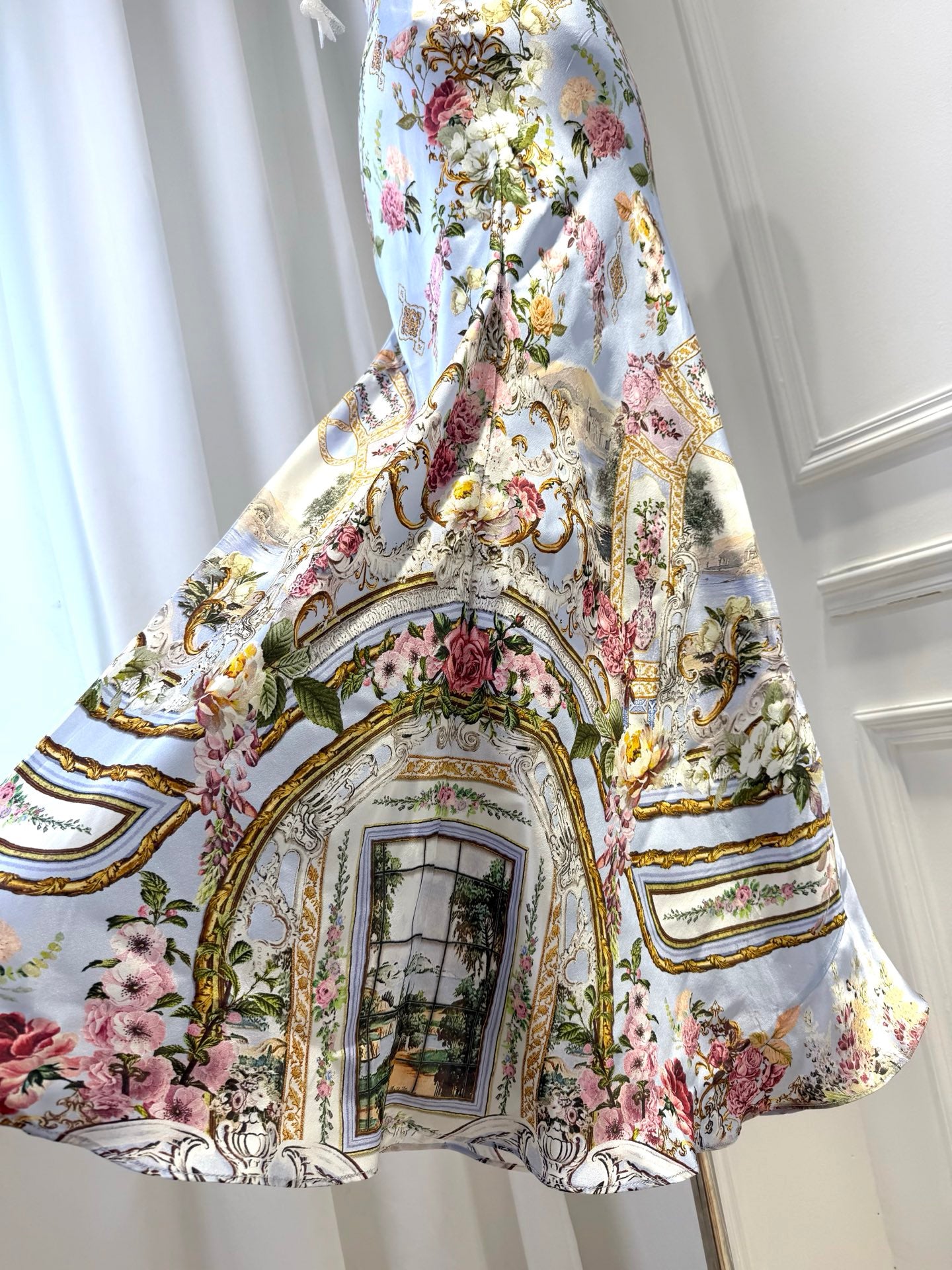 CAMILLA INSPIRED DRESS IN 100% SILK