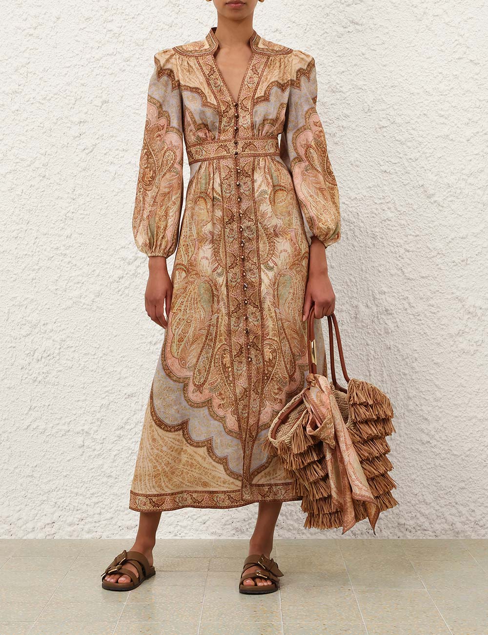ZIMMERMANN INSPIRED DRESS IN 100% LINEN