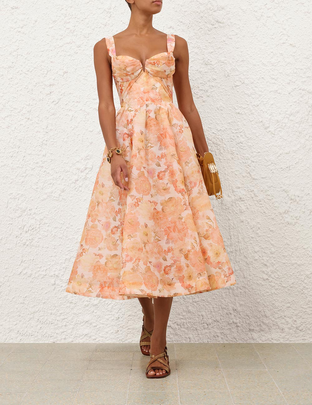 ZIMMERMANN INSPIRED DRESS IN 55% LINEN 45% SILK