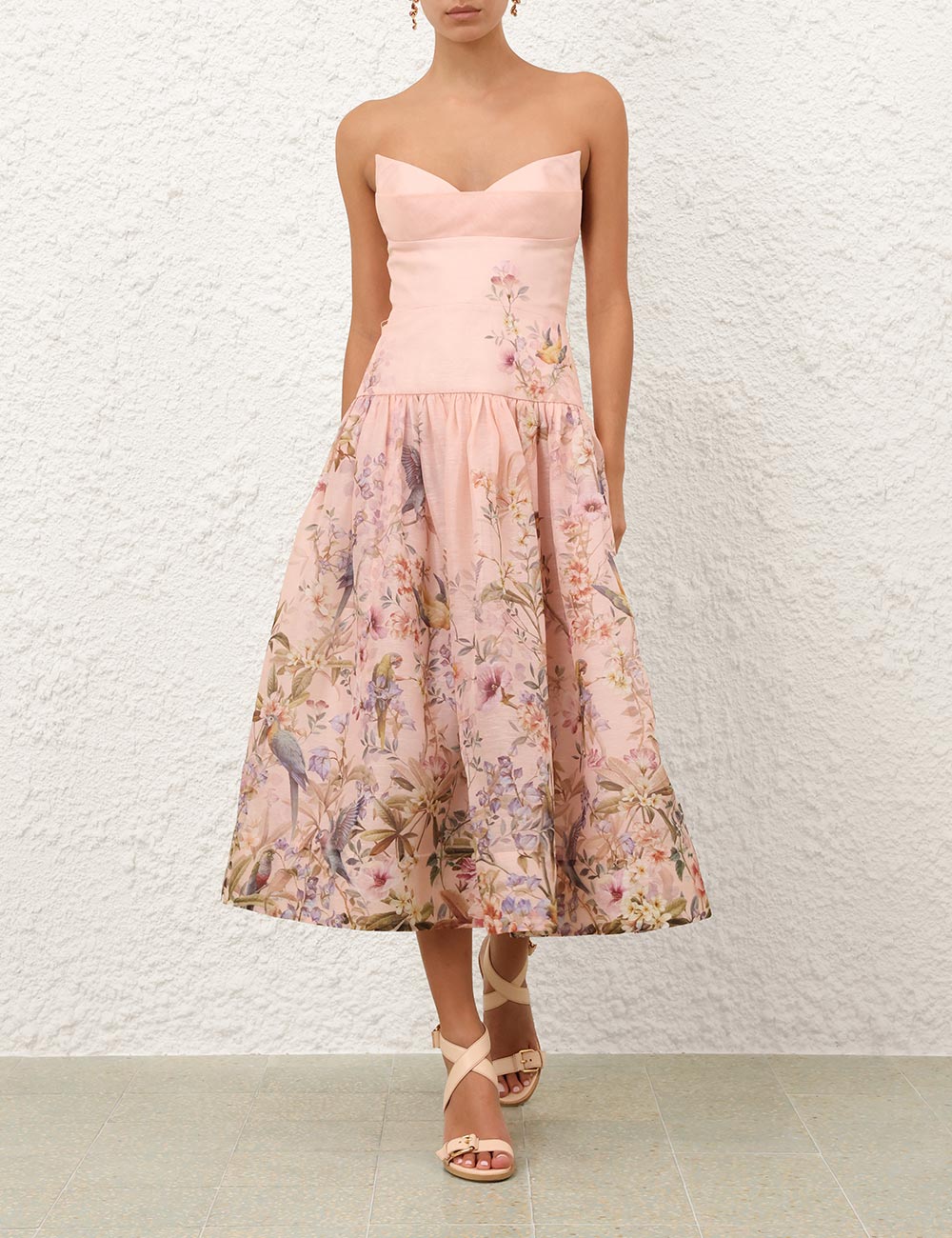 ZIMMERMANN INSPIRED DRESS IN 55% LINEN 45% SILK