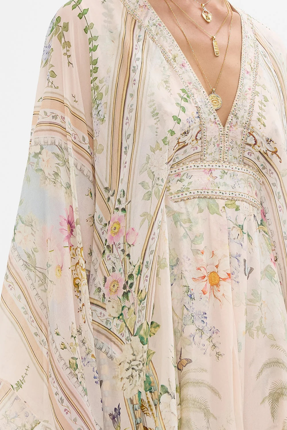 CAMILLA INSPIRED DRESS IN 100% SILK