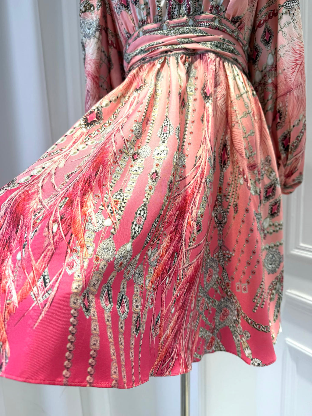 CAMILLA INSPIRED DRESS IN 100% SILK