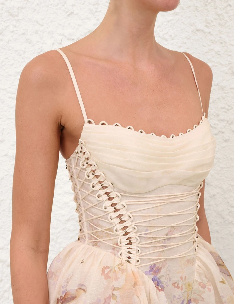 ZIMMERMANN INSPIRED DRESS IN 100% LINEN