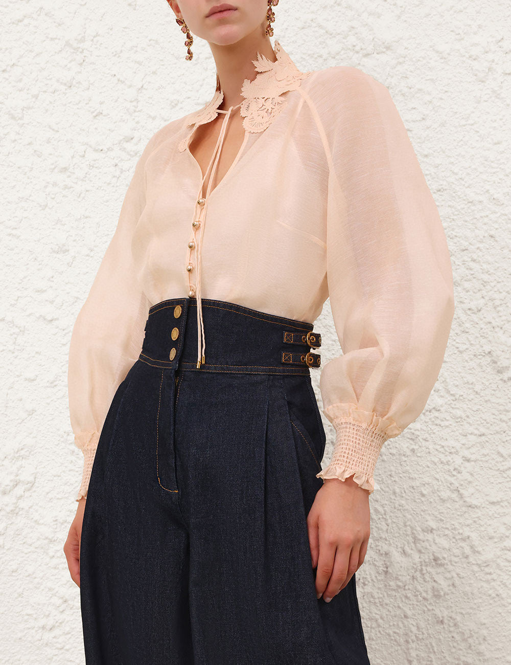ZIMMERMANN INSPIRED DRESS IN 52% LINEN 48% SILK