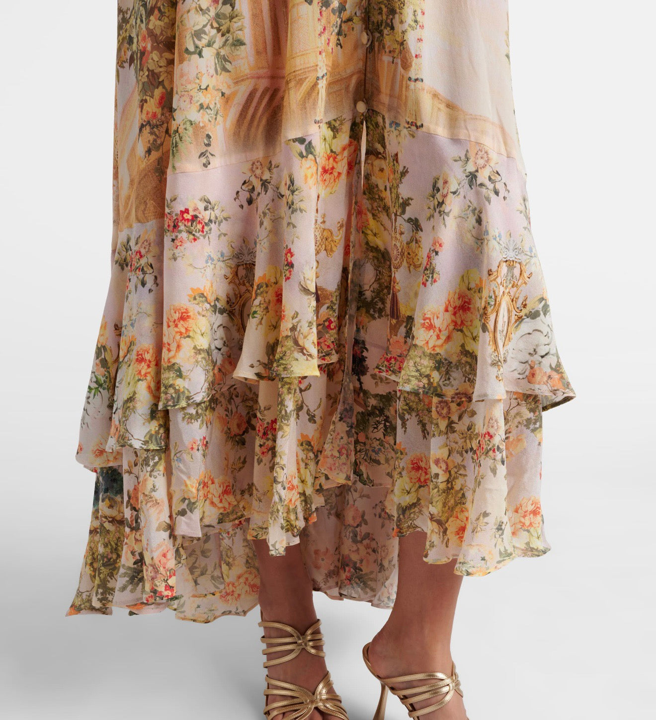 CAMILLA INSPIRED DRESS IN 100% SILK