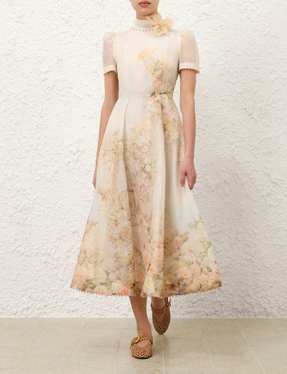 ZIMMERMANN INSPIRED DRESS IN 53% LINEN 47% SILK
